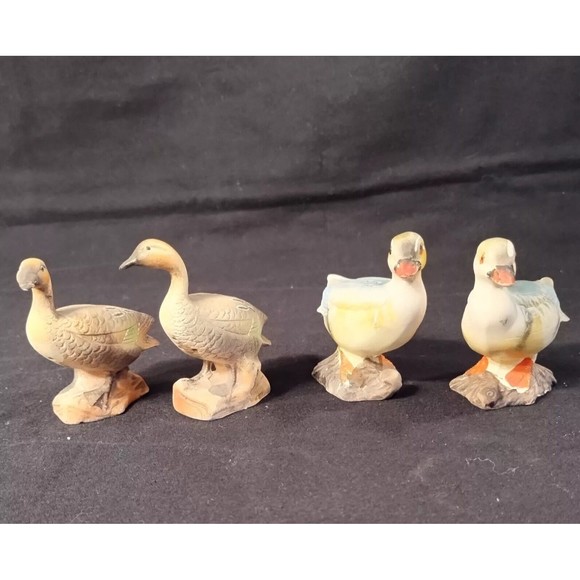 Duck Salt & Pepper Shakers Sets 2 Pairs Vintage Waterfowl Retro Kitchenware - Picture 2 of 16